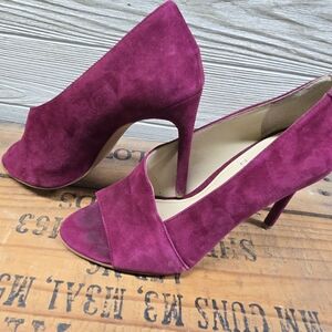 Vince Camuto Fuchsia Suede Heels